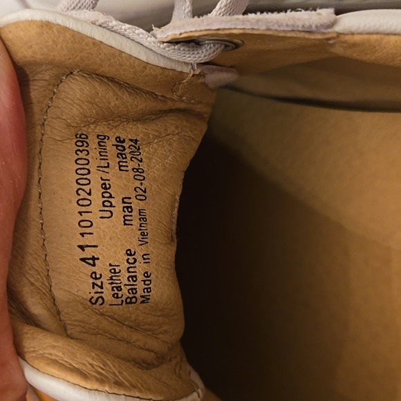 Dansko Josey White Rose Gold Leather Suede Trim Women's Sneakers Size 41 - Picture 5 of 11